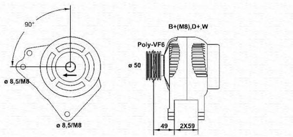 MAGNETI MARELLI 943356794010 Генератор