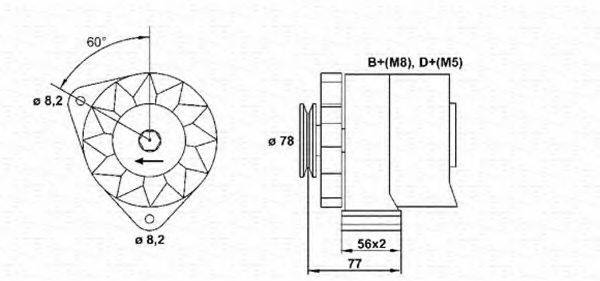 MAGNETI MARELLI 943356803010 Генератор