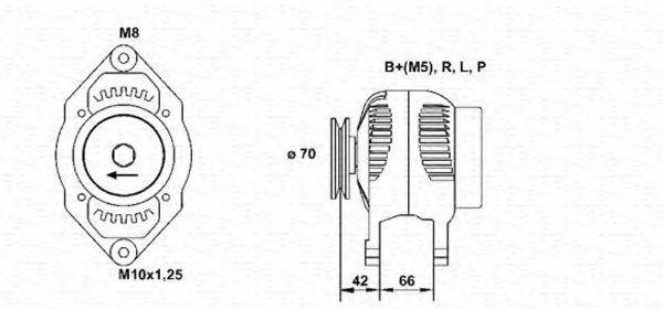 MAGNETI MARELLI 943356925010 Генератор