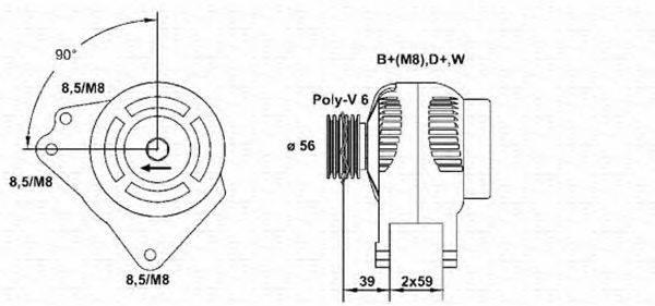 MAGNETI MARELLI 943356947010 Генератор