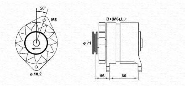 MAGNETI MARELLI 943356971010 Генератор