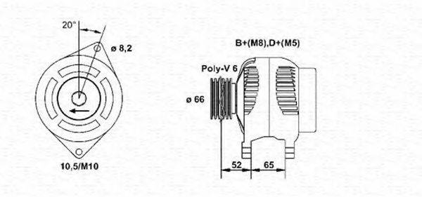 MAGNETI MARELLI 943356976010 Генератор