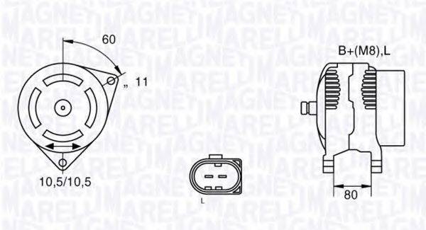 MAGNETI MARELLI 063533251220 Генератор