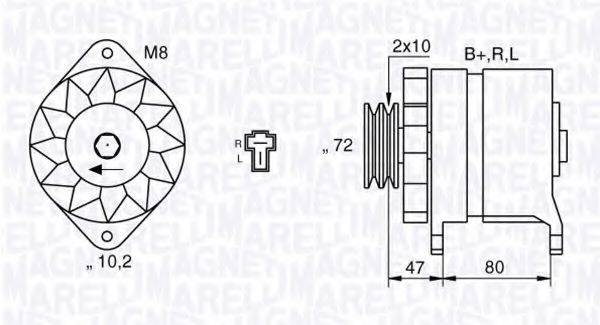 MAGNETI MARELLI 063532621010 Генератор