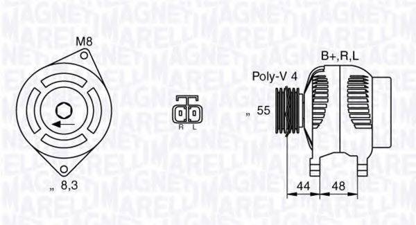 MAGNETI MARELLI 063532628010 Генератор