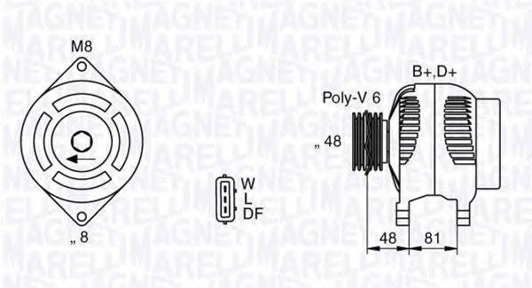 MAGNETI MARELLI 063532632010 Генератор