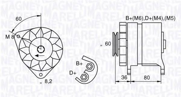 MAGNETI MARELLI 054022604010 Генератор