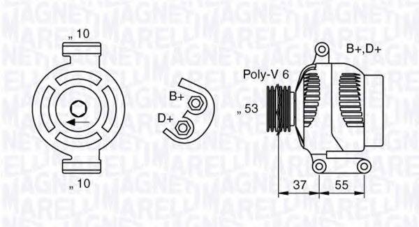 MAGNETI MARELLI 063377020010 Генератор