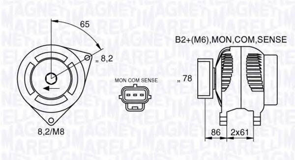 MAGNETI MARELLI 063377413010 Генератор