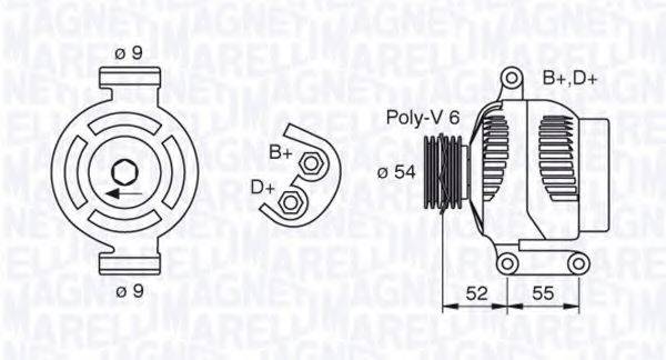 MAGNETI MARELLI 063377493010 Генератор