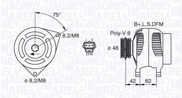 MAGNETI MARELLI 063380008010 Генератор