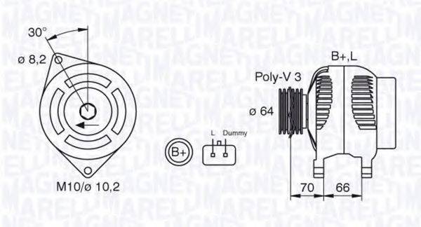 MAGNETI MARELLI 063310506010 Генератор