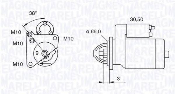 MAGNETI MARELLI 063521070470 Стартер