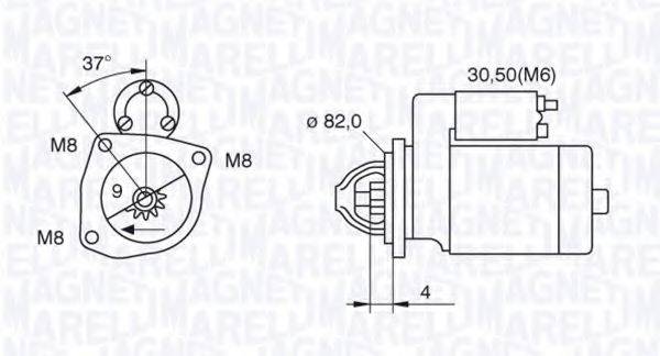 MAGNETI MARELLI 063521093000 Стартер