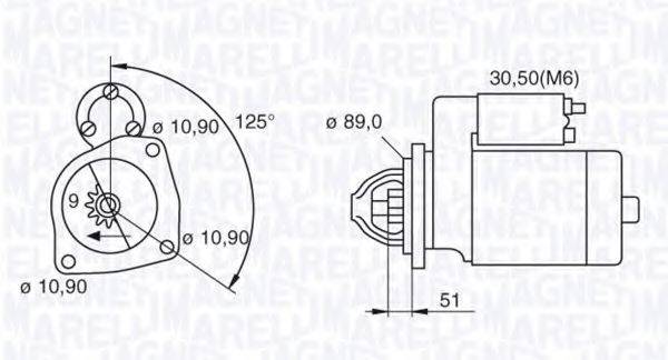 MAGNETI MARELLI 063522310330 Стартер