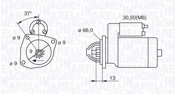 MAGNETI MARELLI 063521070660 Стартер