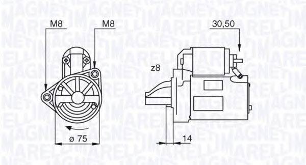 MAGNETI MARELLI 063522611010 Стартер