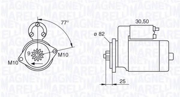 MAGNETI MARELLI 063522622010 Стартер