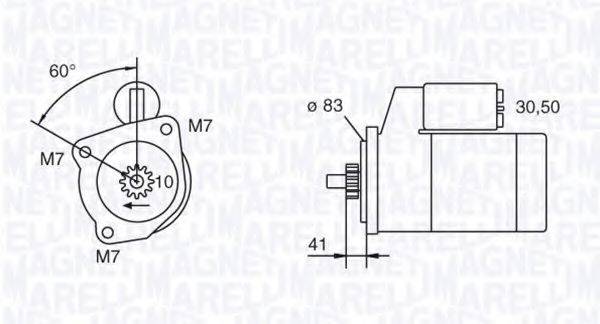 MAGNETI MARELLI 063111033010 Стартер