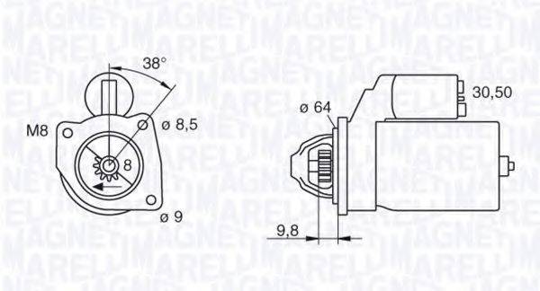 MAGNETI MARELLI 063102022010 Стартер