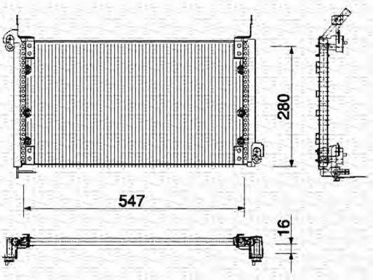 MAGNETI MARELLI 350203135000 Конденсатор, кондиціонер