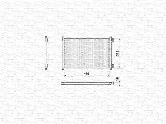 MAGNETI MARELLI 350203142000 Конденсатор, кондиціонер