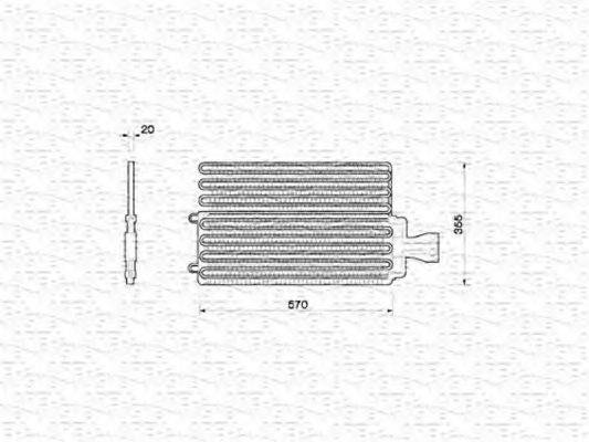 MAGNETI MARELLI 350203212000 Конденсатор, кондиціонер