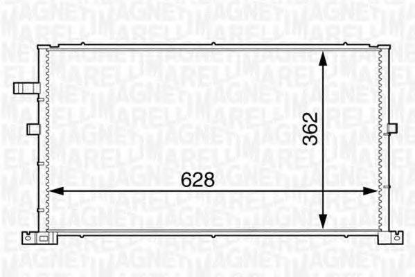 MAGNETI MARELLI 350203607000 Конденсатор, кондиціонер