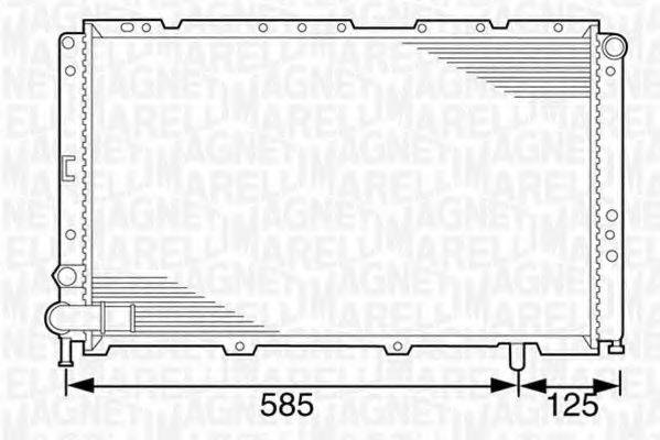 MAGNETI MARELLI 350213100900 Радіатор, охолодження двигуна