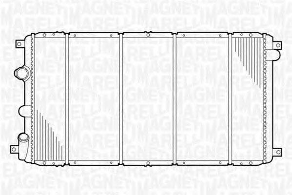 MAGNETI MARELLI 350213103100 Радіатор, охолодження двигуна