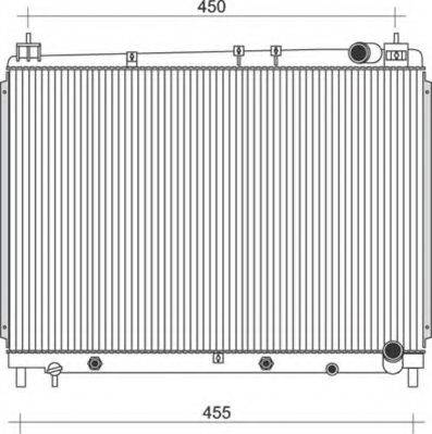 MAGNETI MARELLI 350213103700 Радіатор, охолодження двигуна