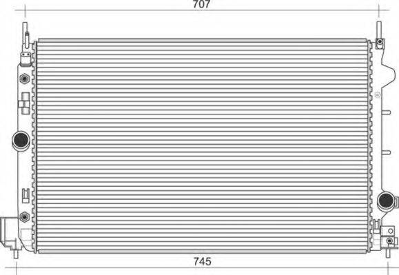 MAGNETI MARELLI 350213108900 Радіатор, охолодження двигуна
