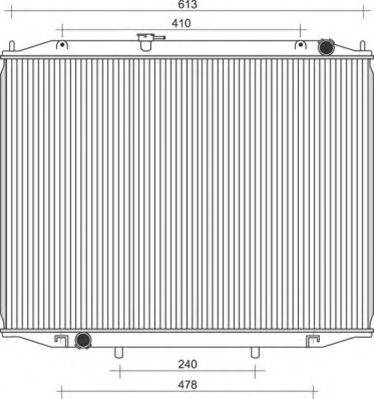 MAGNETI MARELLI 350213111800 Радіатор, охолодження двигуна