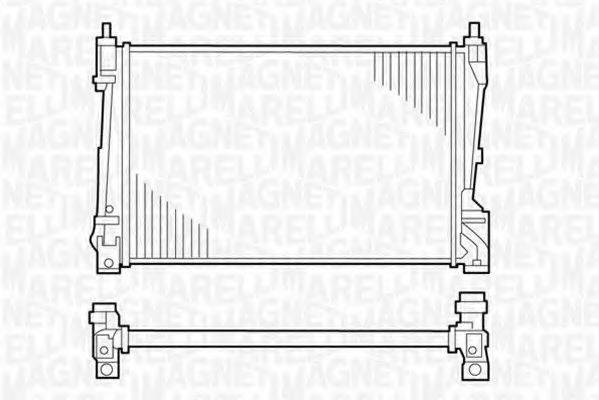 MAGNETI MARELLI 350213121000 Радіатор, охолодження двигуна