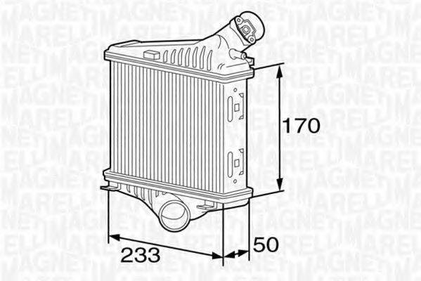 MAGNETI MARELLI 350213127700 Радіатор, охолодження двигуна