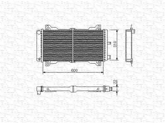 MAGNETI MARELLI 350213459000 Радіатор, охолодження двигуна