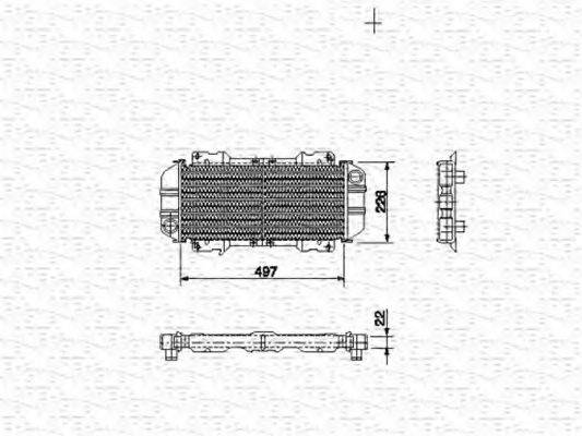 MAGNETI MARELLI 350213478000 Радіатор, охолодження двигуна