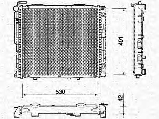 MAGNETI MARELLI 350213763000 Радіатор, охолодження двигуна