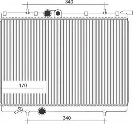 MAGNETI MARELLI 350213872000 Радіатор, охолодження двигуна