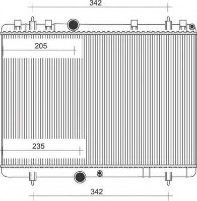 MAGNETI MARELLI 350213880000 Радіатор, охолодження двигуна