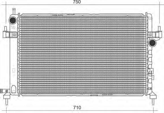 MAGNETI MARELLI 350213977000 Радіатор, охолодження двигуна