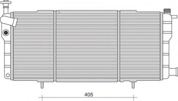 MAGNETI MARELLI 350213984000 Радіатор, охолодження двигуна