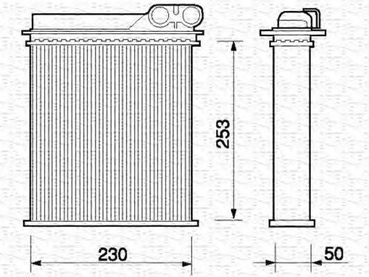 MAGNETI MARELLI 350218105000 Теплообмінник, опалення салону