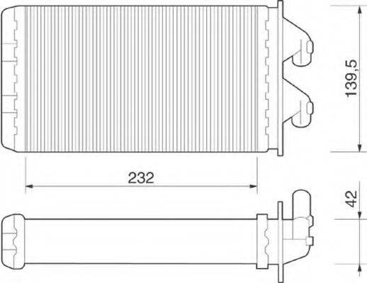 MAGNETI MARELLI 350218213000 Теплообмінник, опалення салону