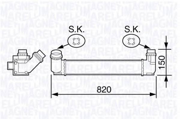 MAGNETI MARELLI 351319203590 Інтеркулер