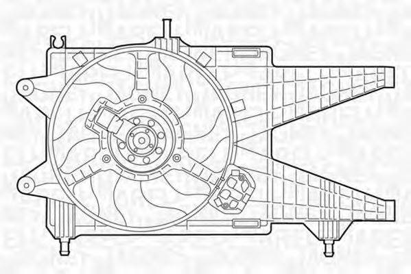 MAGNETI MARELLI 069422047010 Вентилятор, охолодження двигуна