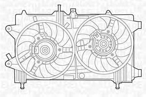 MAGNETI MARELLI 069422048010 Вентилятор, охолодження двигуна