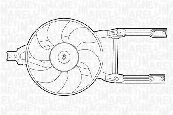 MAGNETI MARELLI 069422204010 Вентилятор, охолодження двигуна