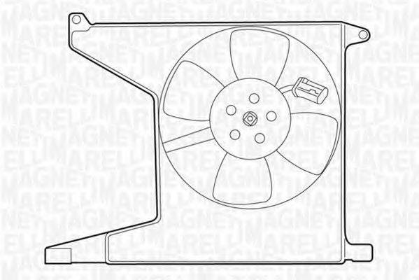 MAGNETI MARELLI 069422208010 Вентилятор, охолодження двигуна