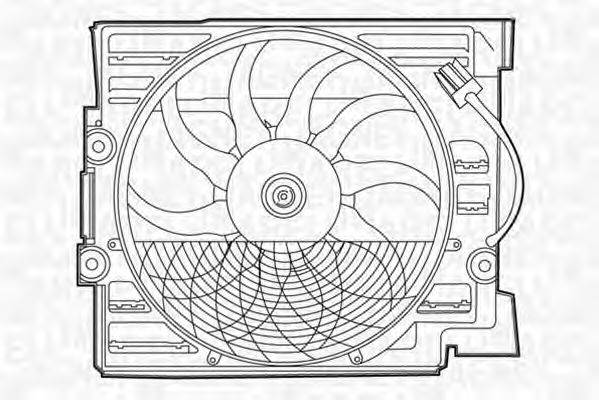 MAGNETI MARELLI 069422276010 Вентилятор, охолодження двигуна